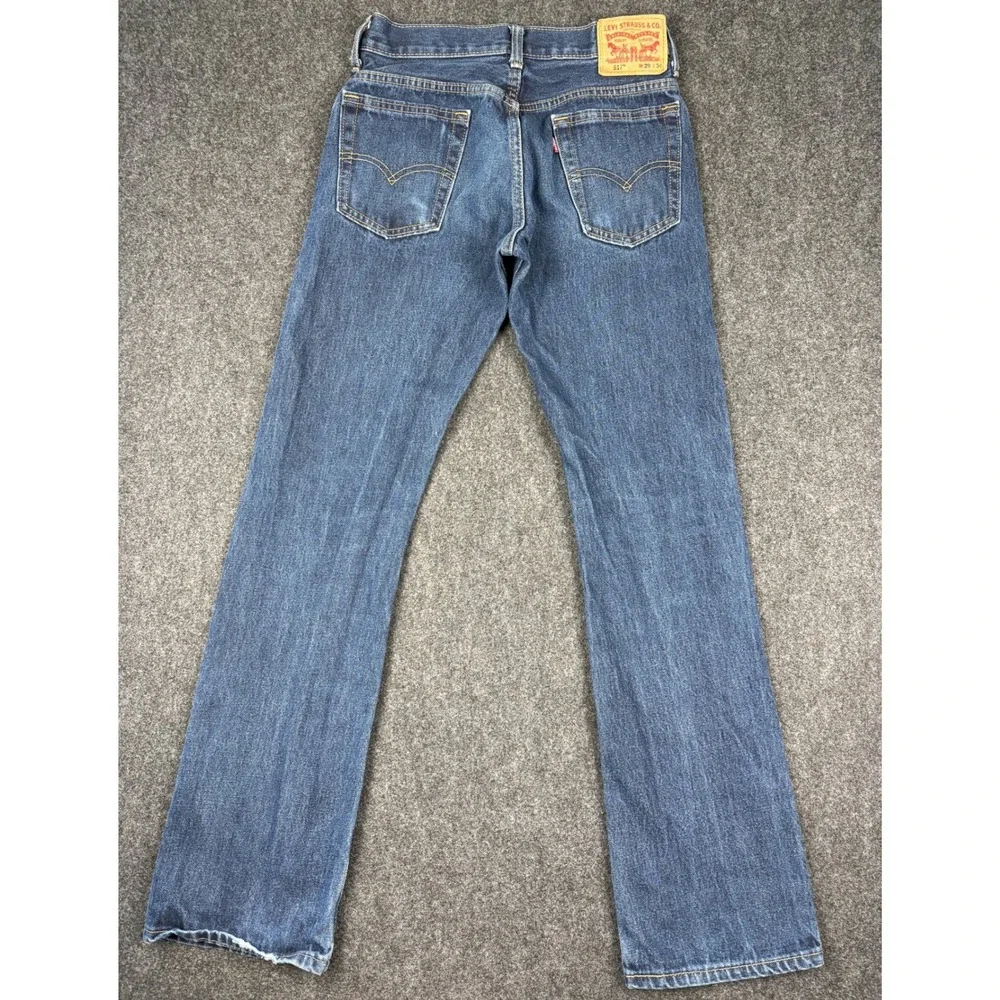 Levis 517 Slim Bootcut Jeans Mens 29x34 Blue Denim Medium Wash (27x33)